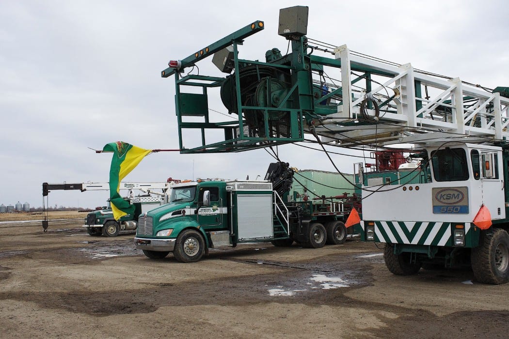 two trucks running with the tower two trucks running with the tower